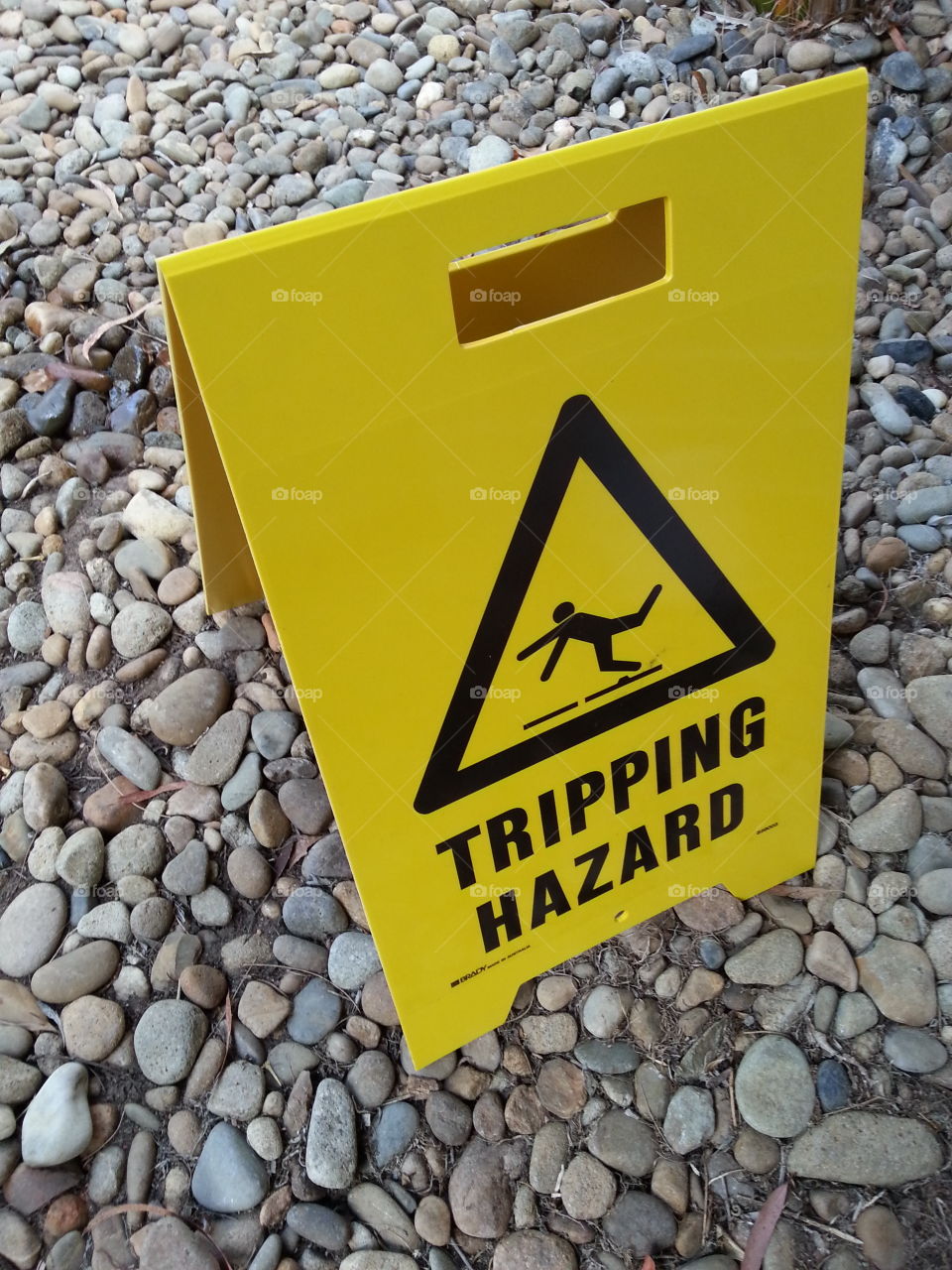 tripping hazard sign