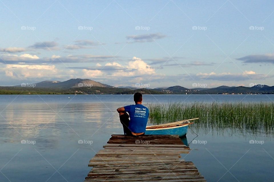 Chilling by the lake, skradin, croatia