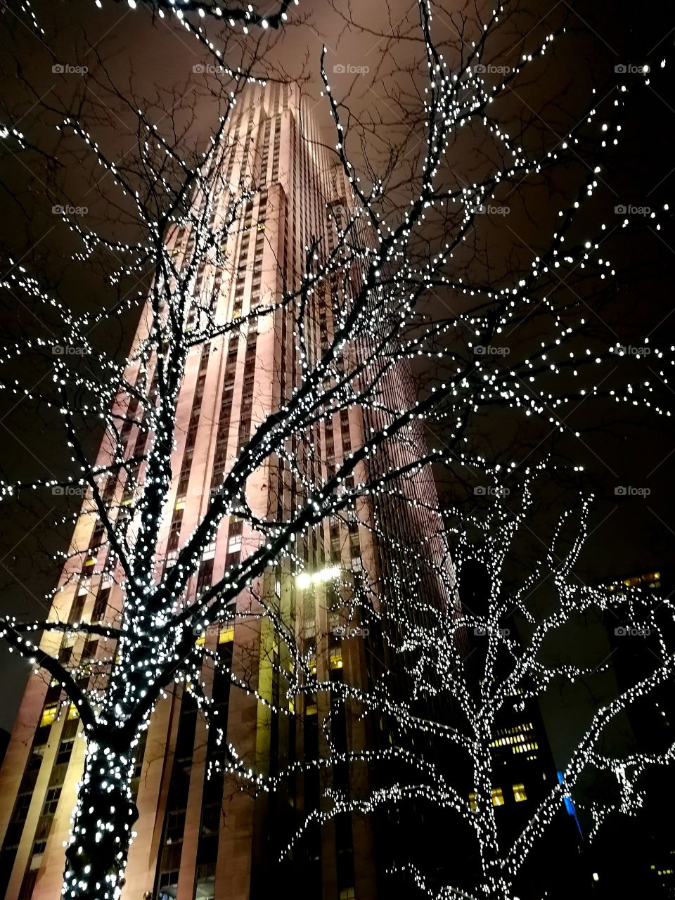 New York city ​​night lights