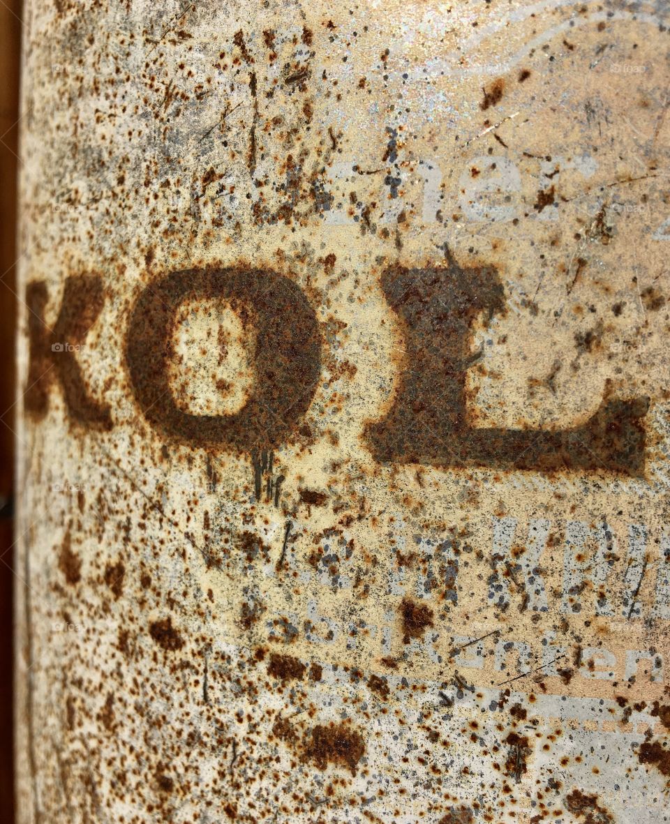 Rusty bottle "kol"