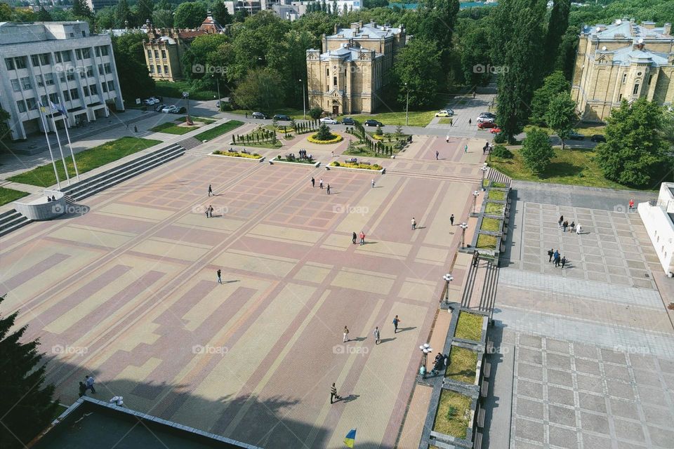 Kyiv city from a height