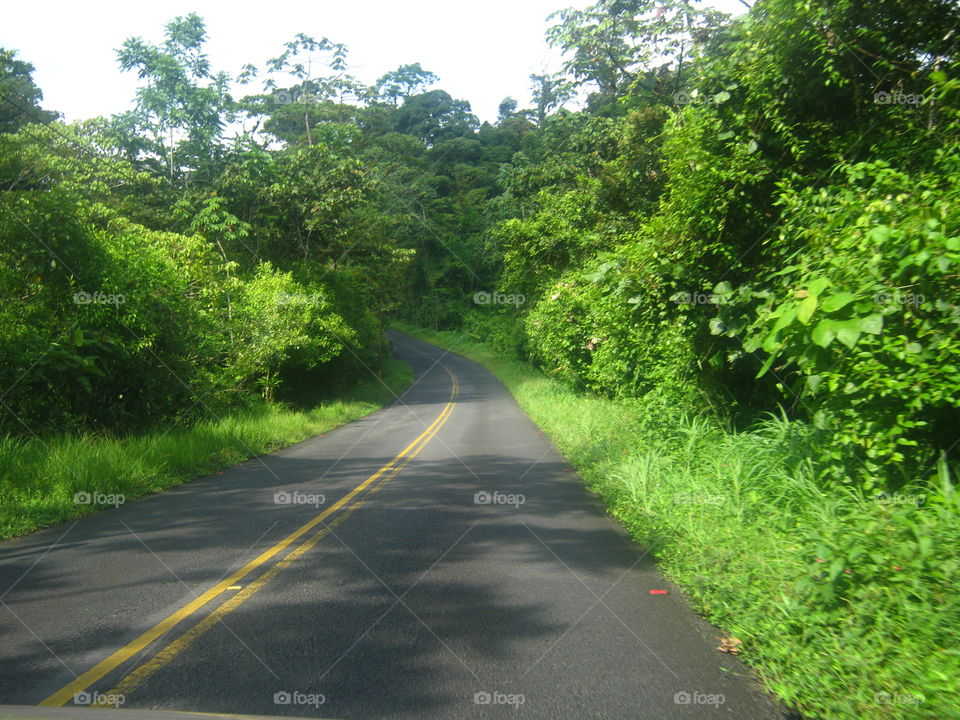 The main road in Costa Rica. on our way to the Arenal vulcano in the north.