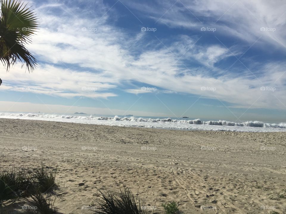 Awesome beach waves