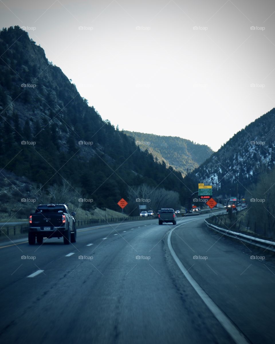 Destination travel. On the mountain pass.