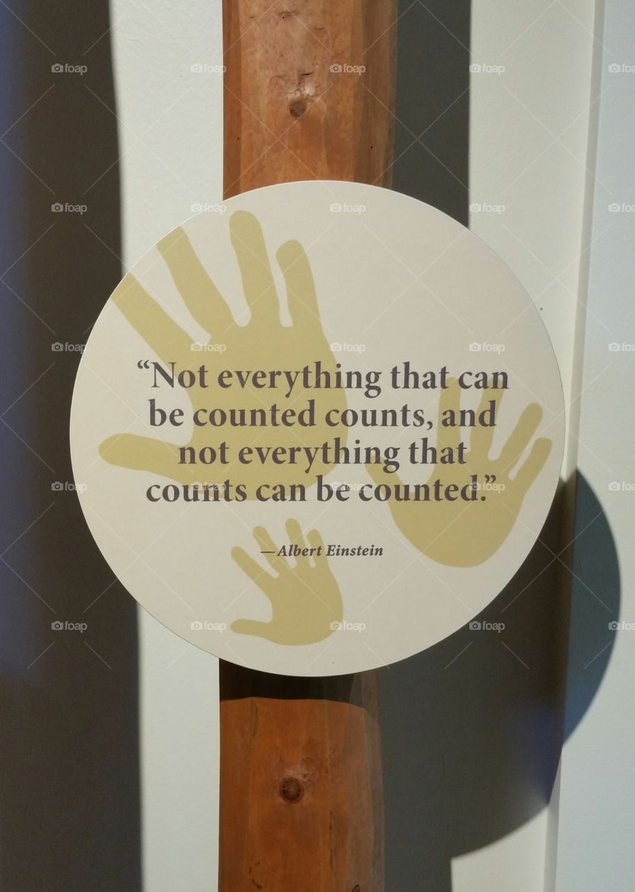 Quoting Albert Einstein