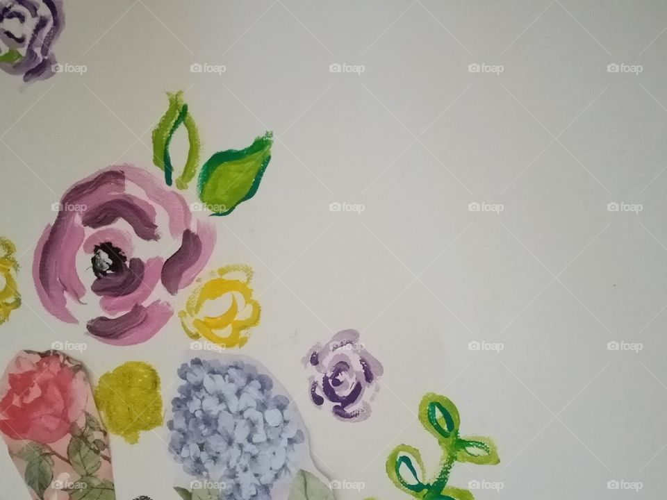 a floral corner design