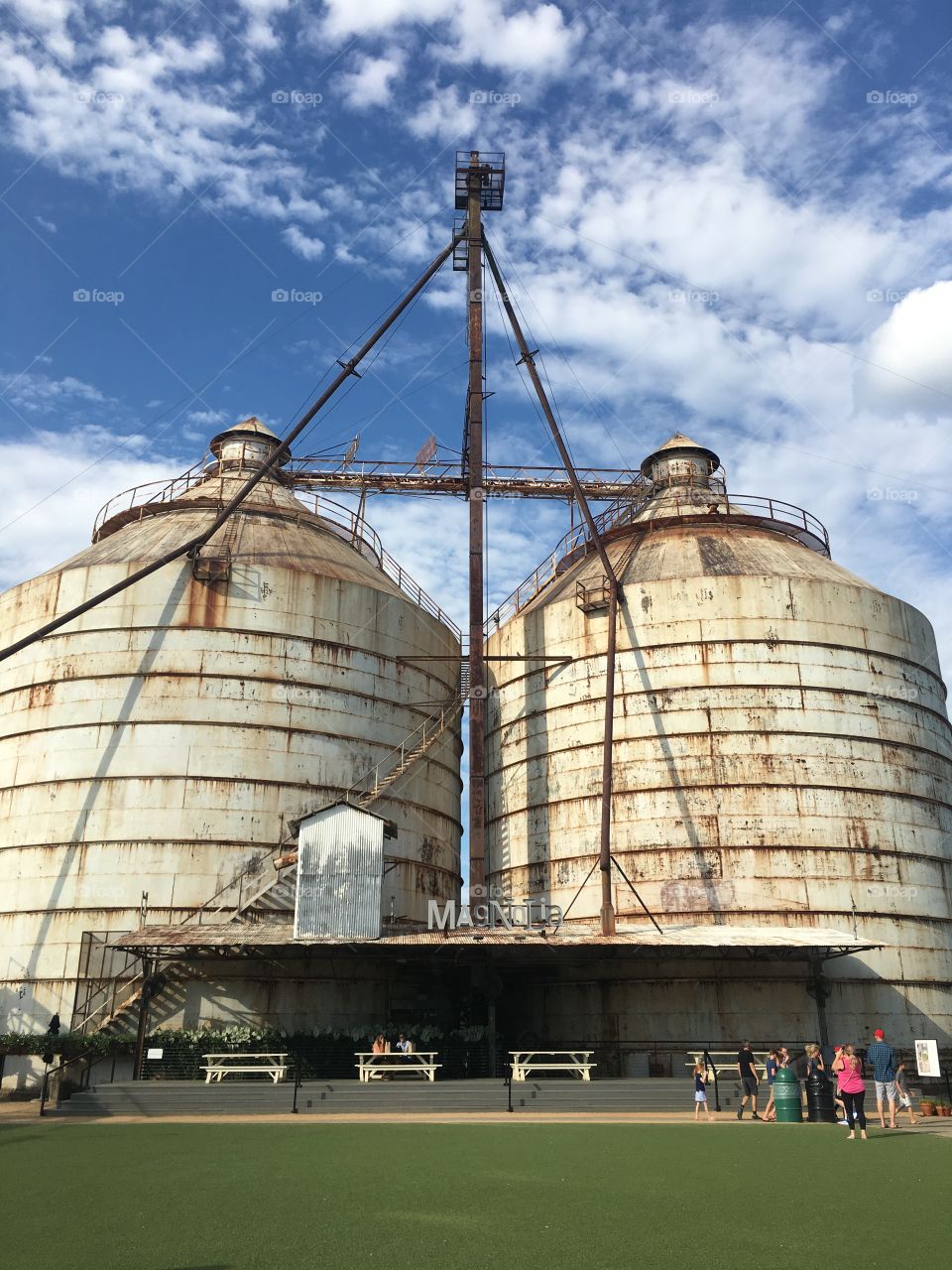 The silos 
