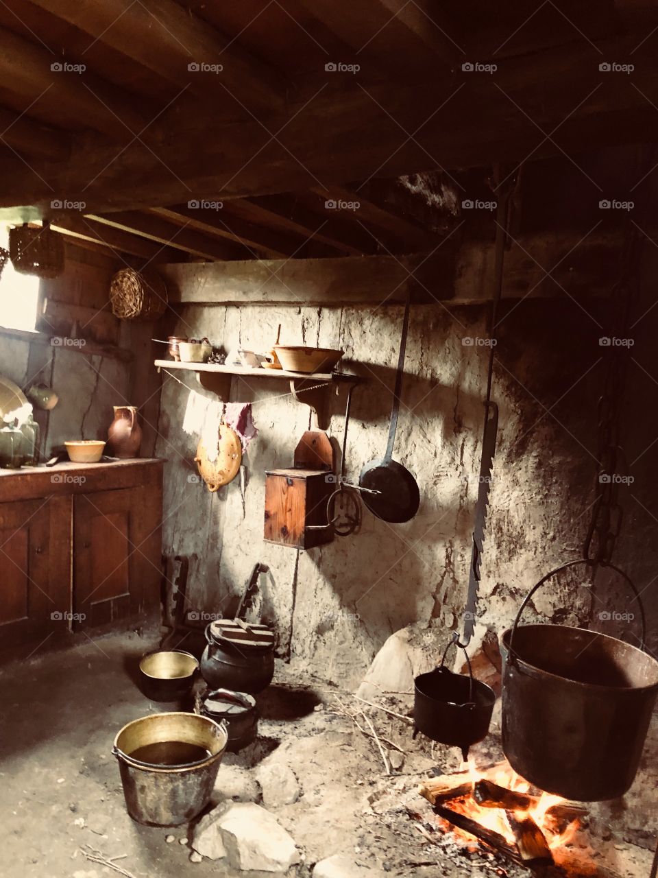 Pots all over the wall