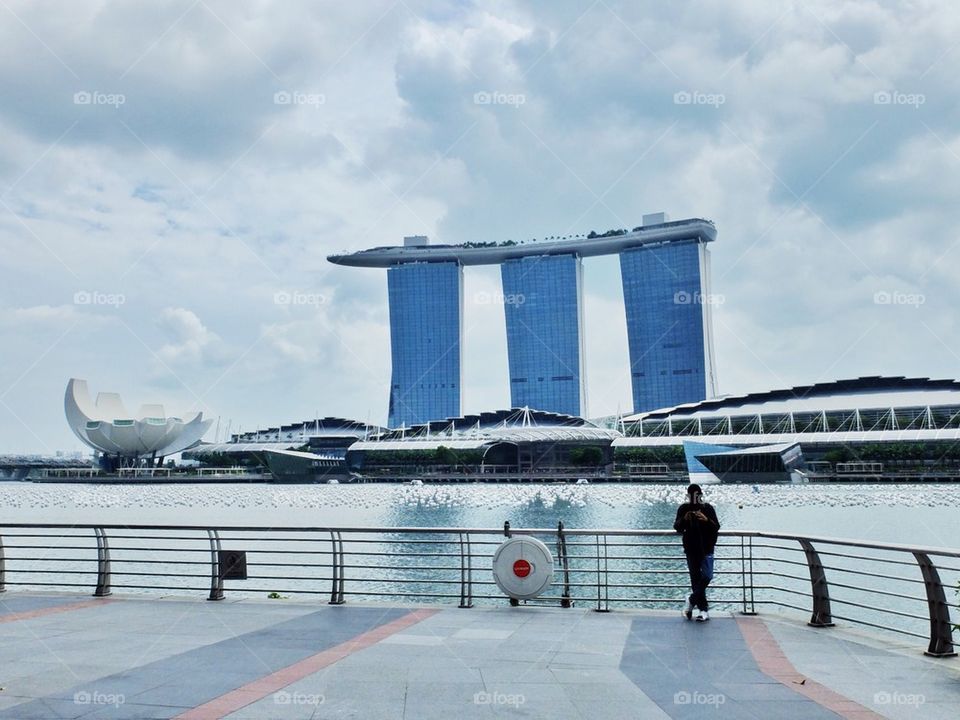A view of the Marina Bay Sands