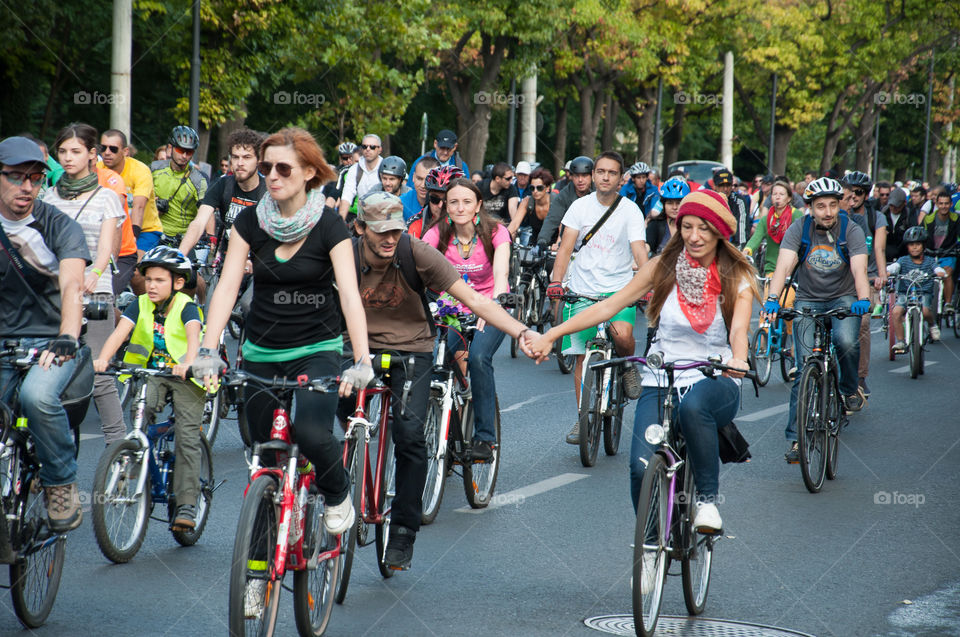 Biking in the city