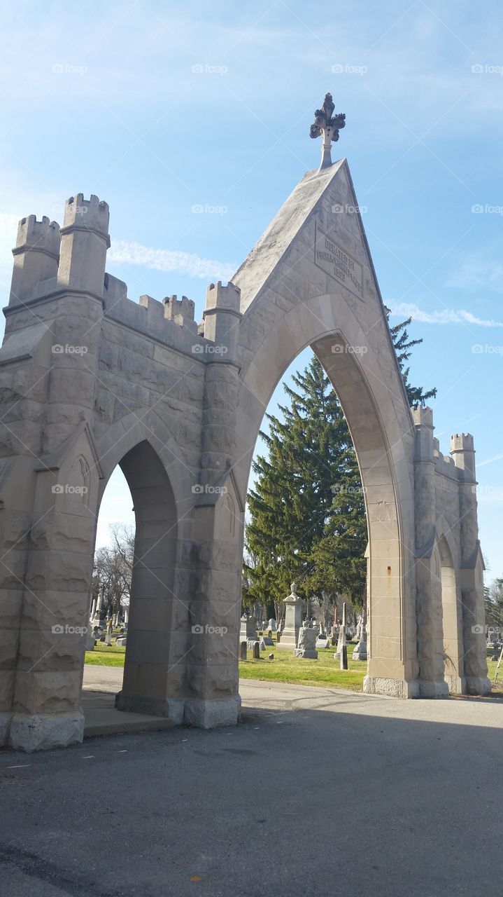 Cemetery arches