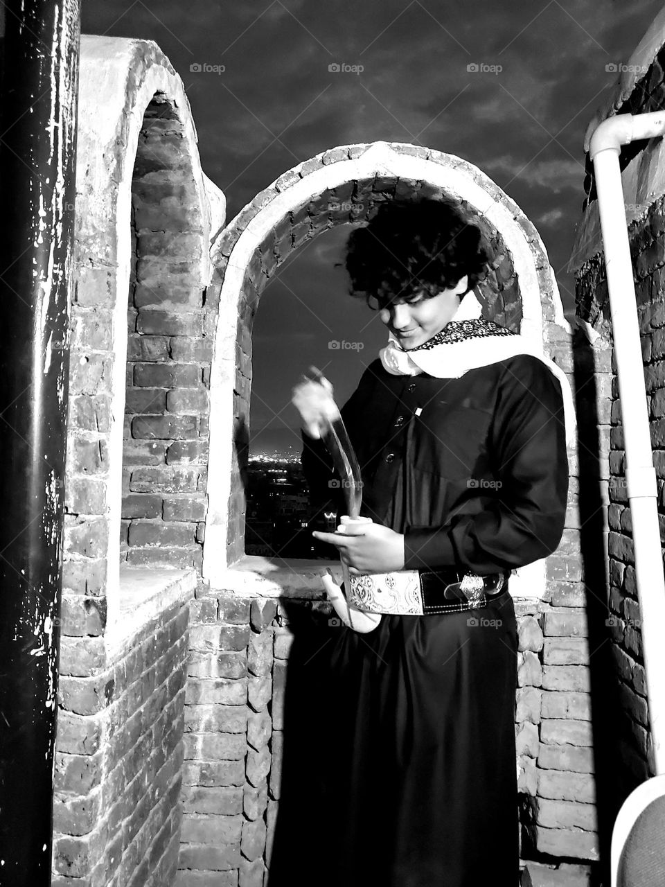 He was born in a building in old Sana'a