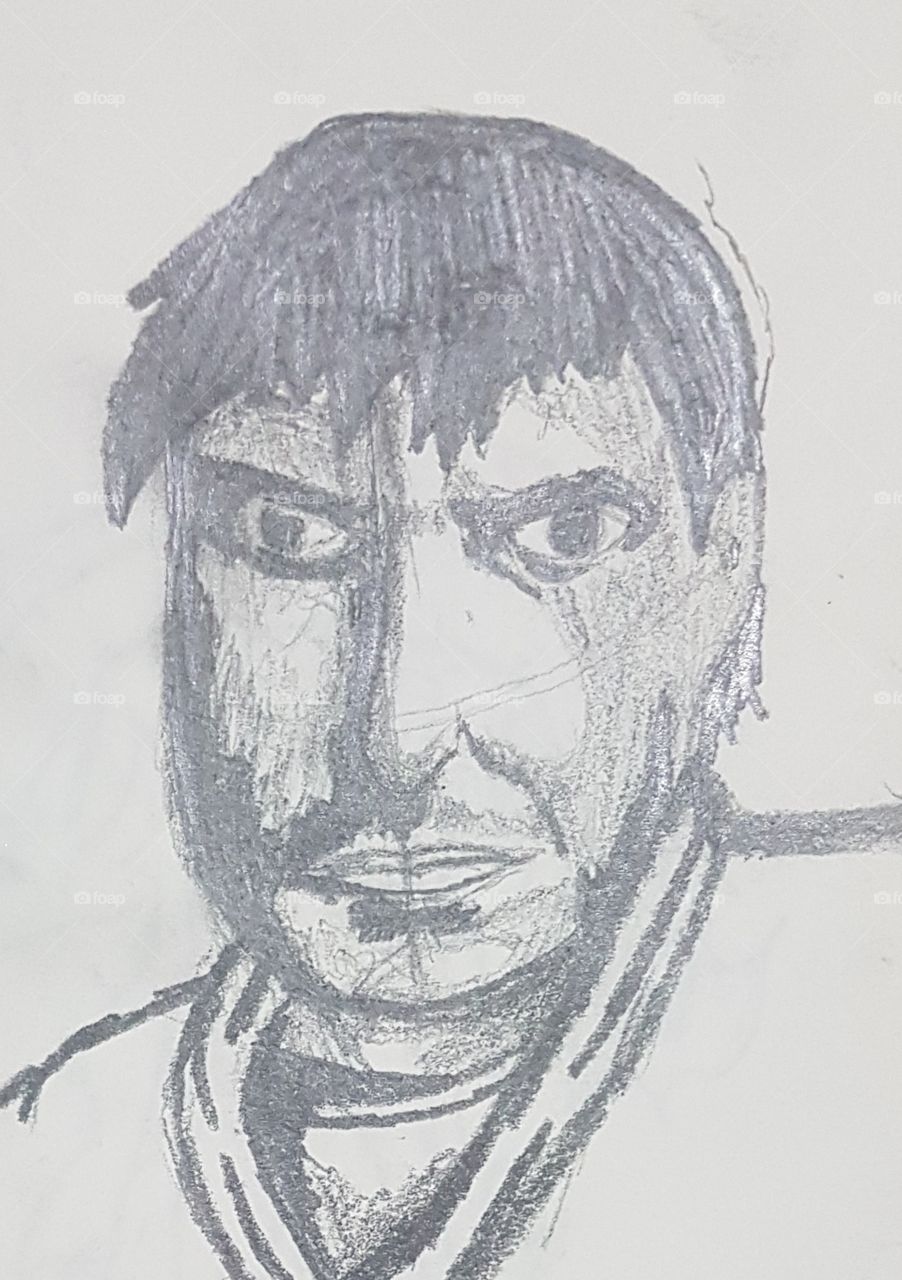 A FACE CREATED FROM NOTHING