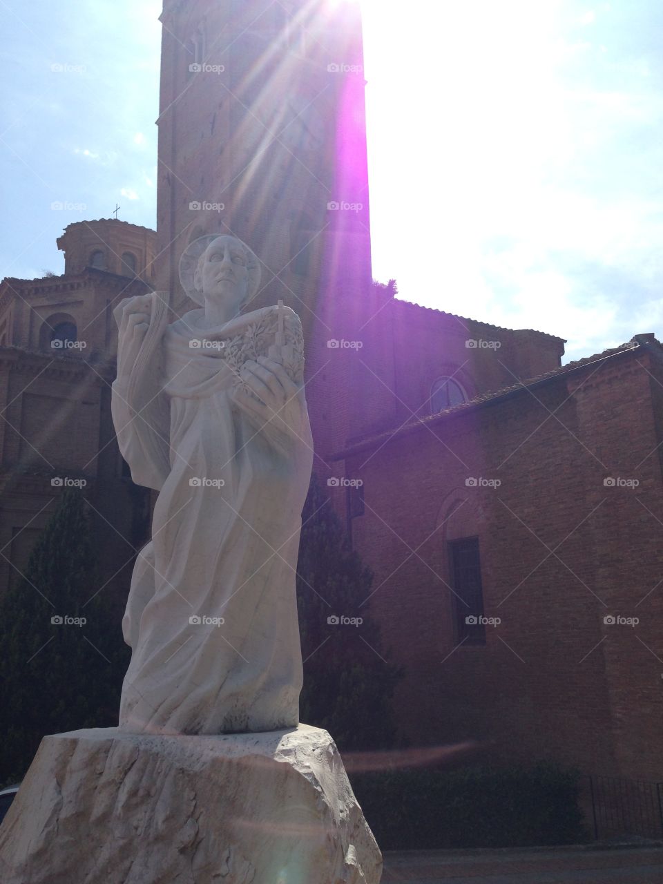 Statue at Monte Oliveto Maggiore