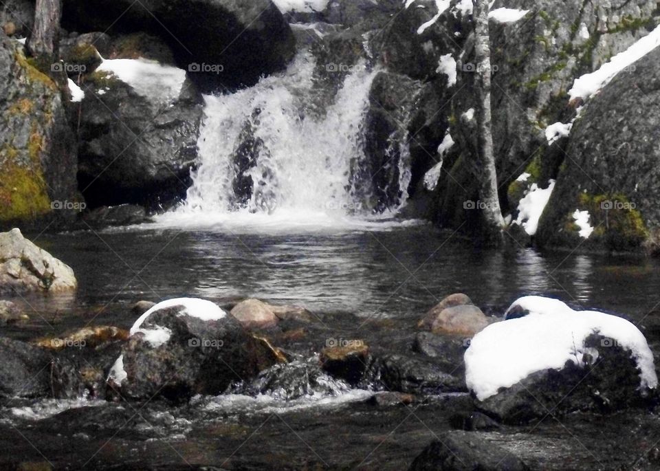 Mountain stream-waterfall 