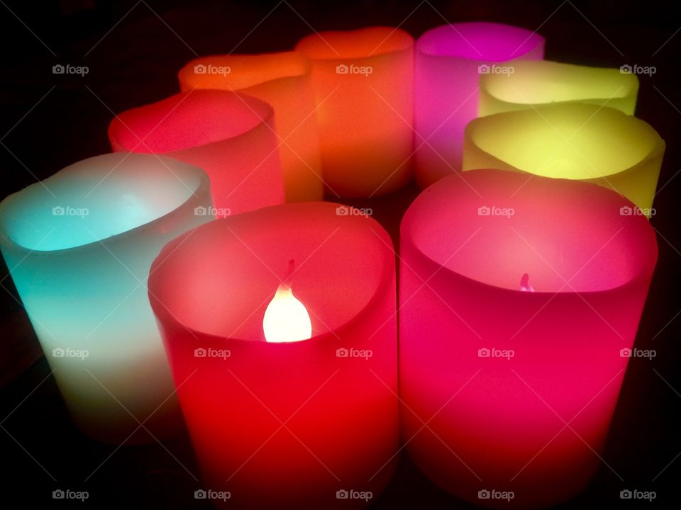 Multicolor candles 