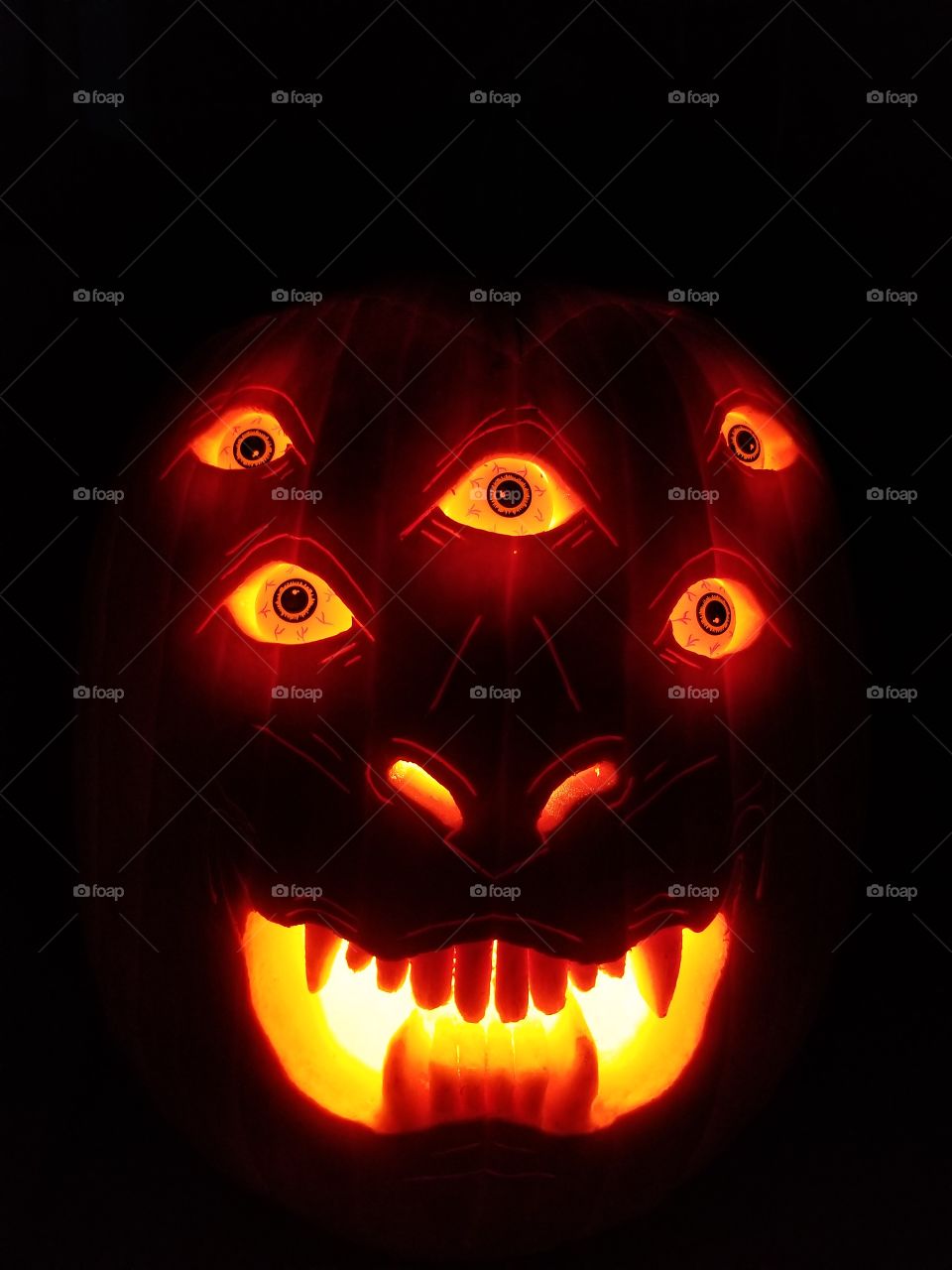 Haunting Halloween pumpkin