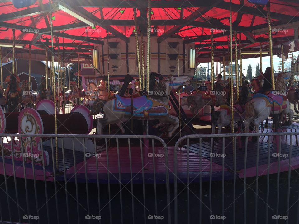 Carousel at the fair 