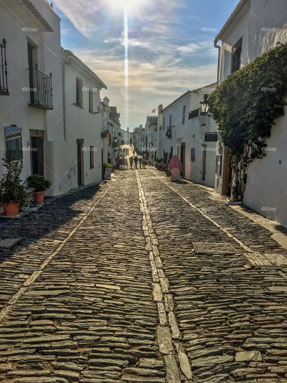 Houses Alley in Monsaraz village Portugal 