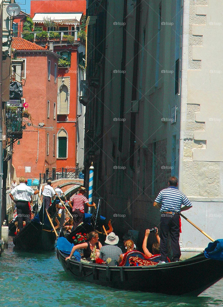 italy people boats buildings by illusionfactory