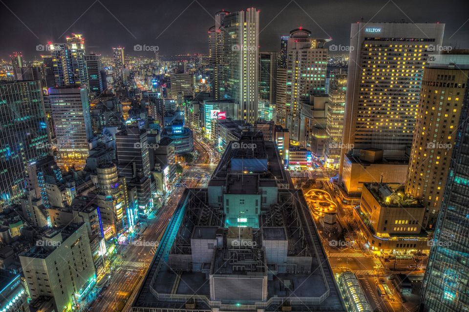 Osaka Night view
