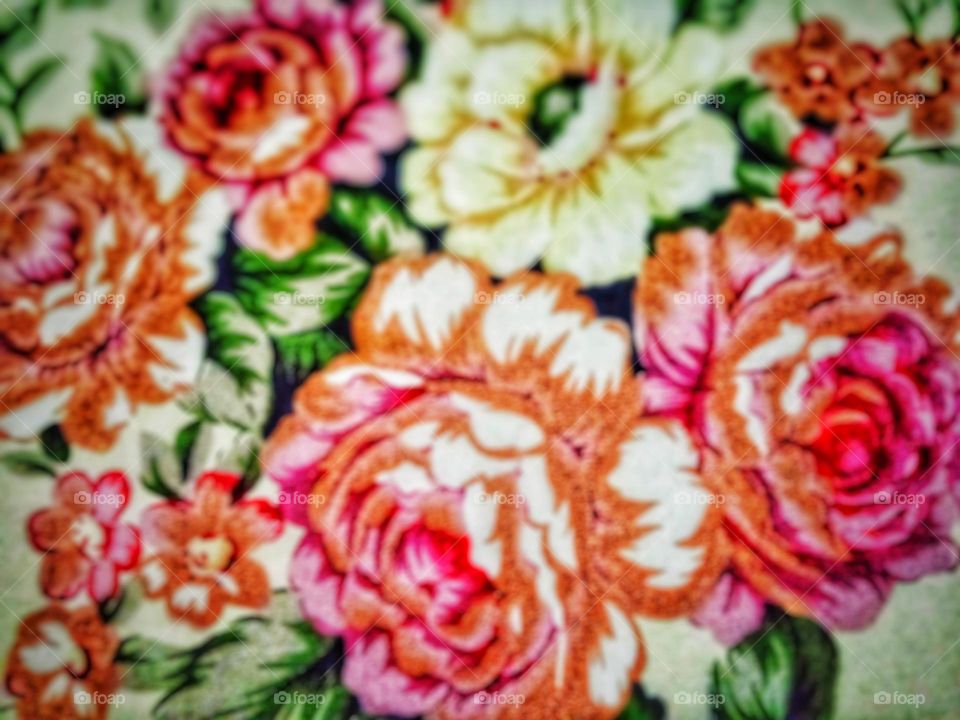 Defocused abstract background of bedsheet pattern