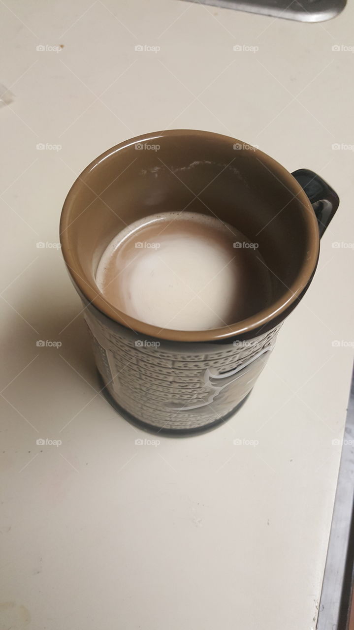 A hot cup of morning coffee to help get the day started