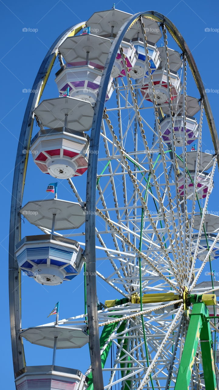 Ferris wheel, attraction in a carnival