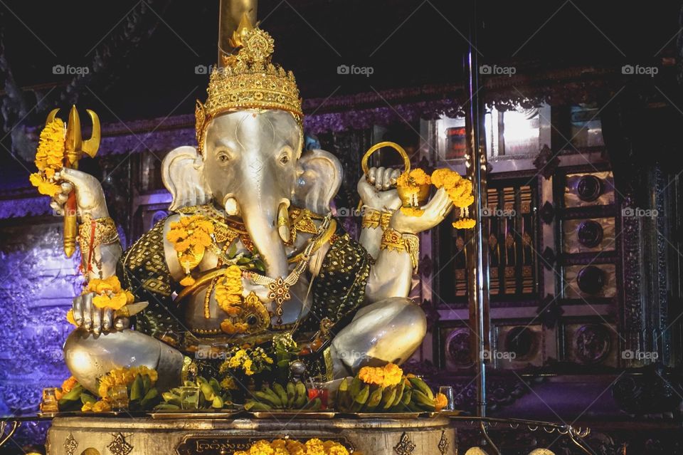 Gorgeous Ganesh at Wat Sri Suphan, Chiang Mai 