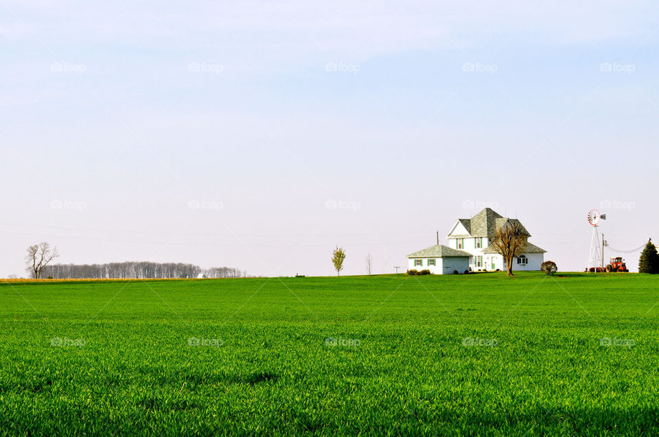 indiana field home farm by refocusphoto