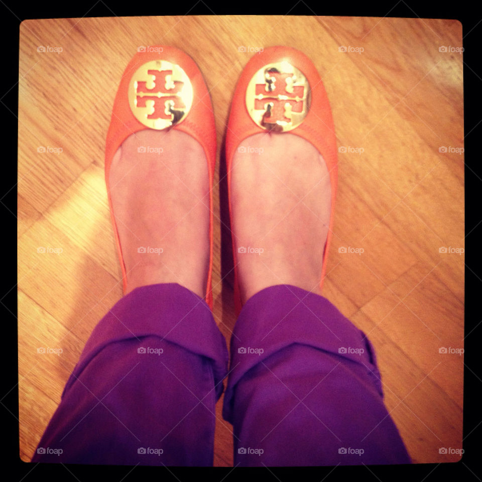 fashion purple colors orange by lablazette