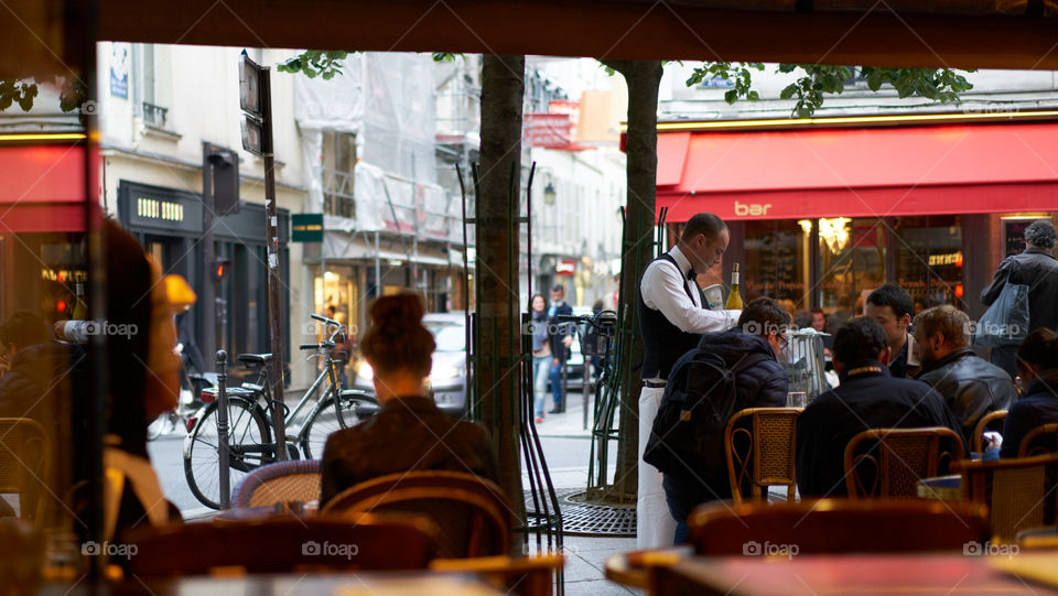 Paris spring evening 