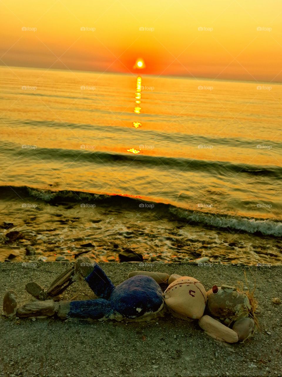 morning at the beach on the island of Thassos