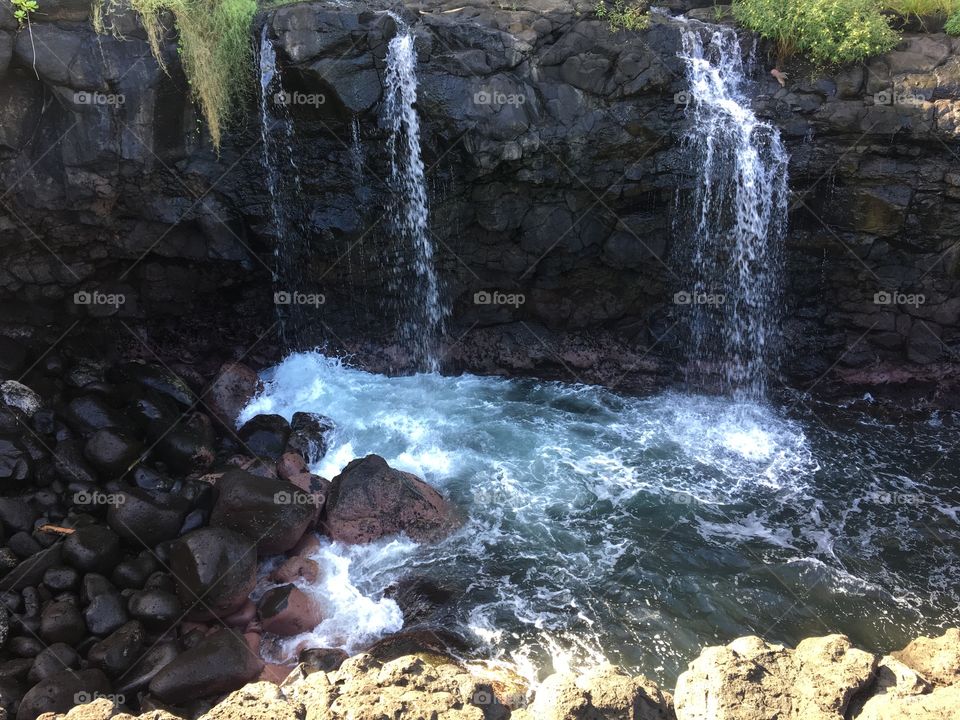 Waterfall in Hawaii 