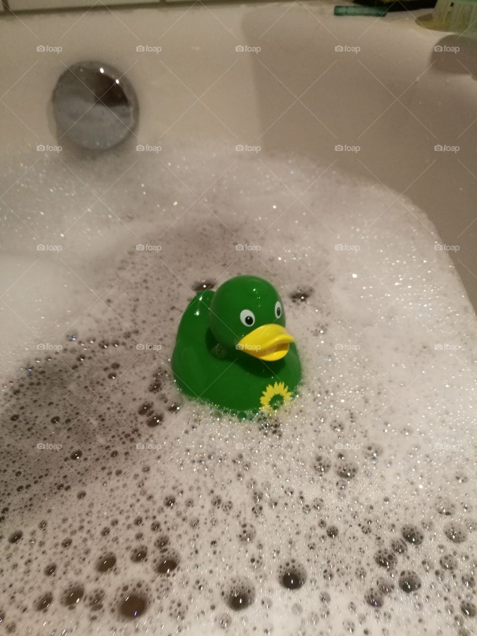 Green Rubber Duck