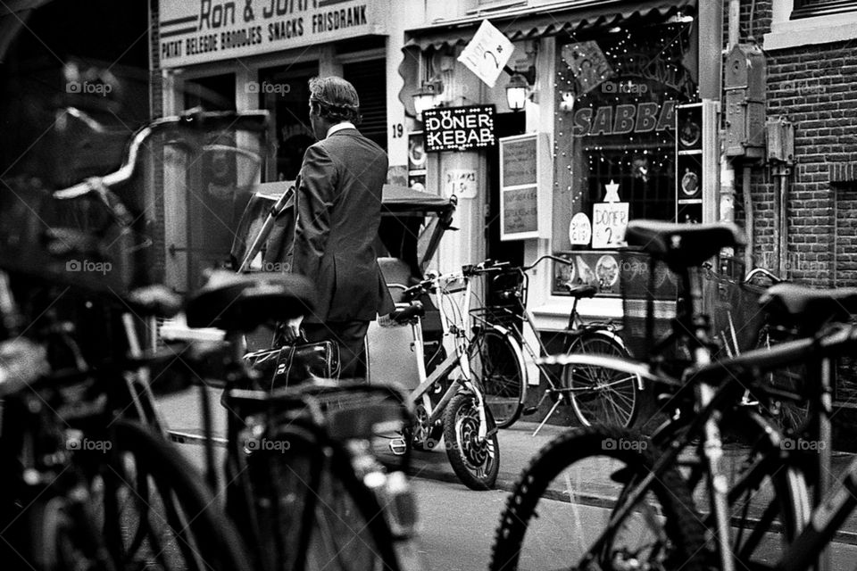 street city bicycles bw by kozjar