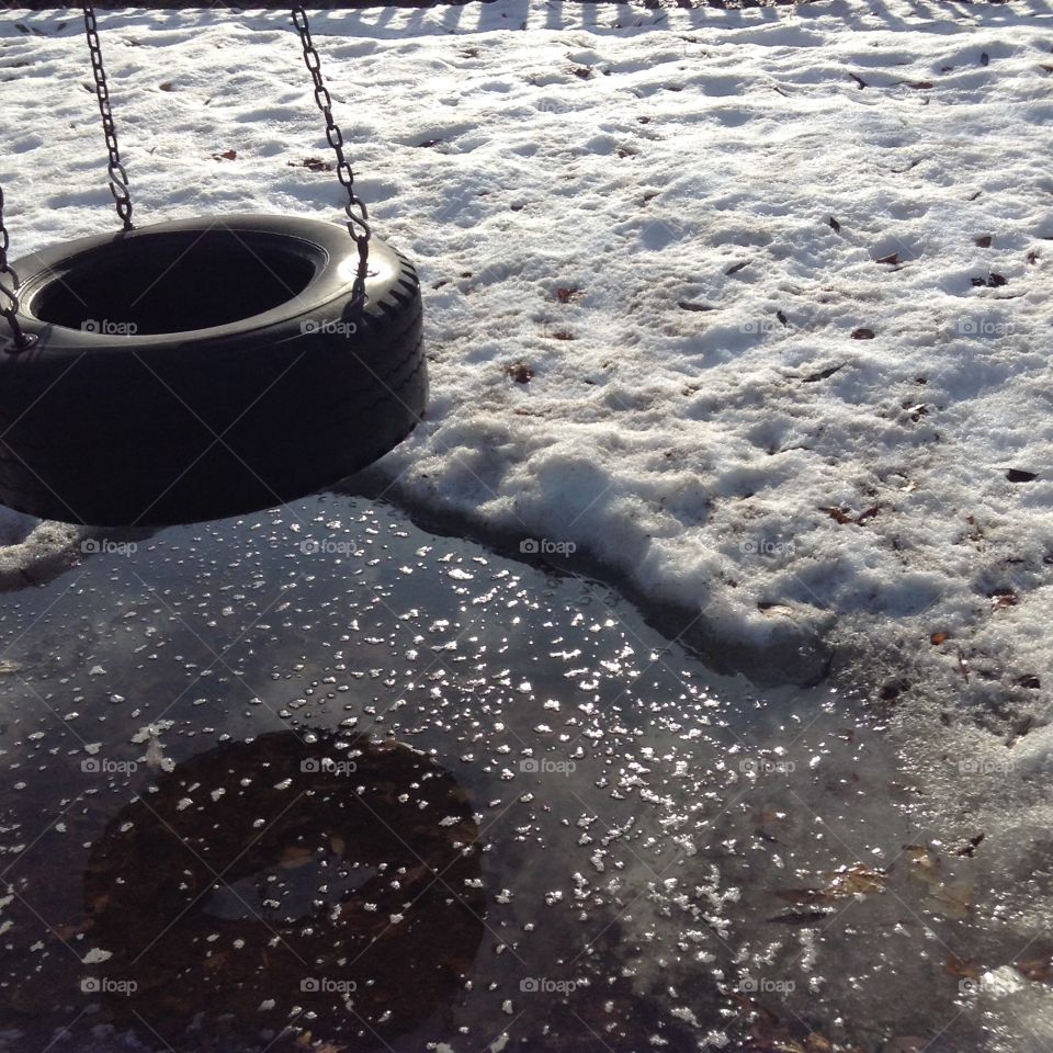 Tire swing puddle