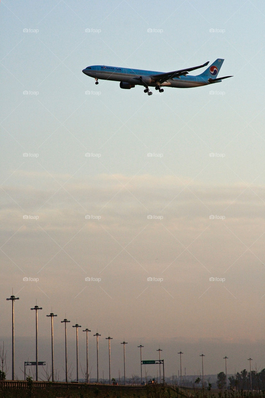 Blue airplane 