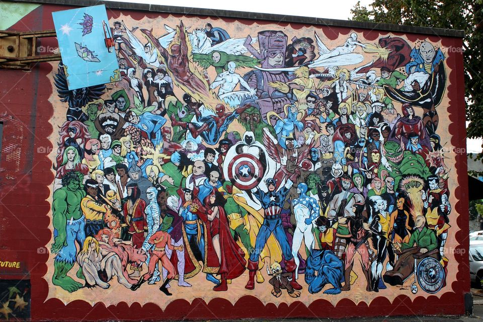 Marvels Mural Olympia Downtown