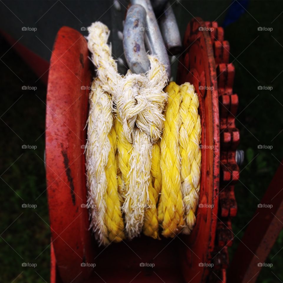 Closeup of rope 