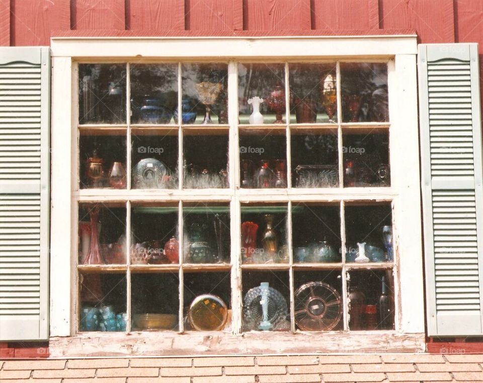 Window with colorful glass