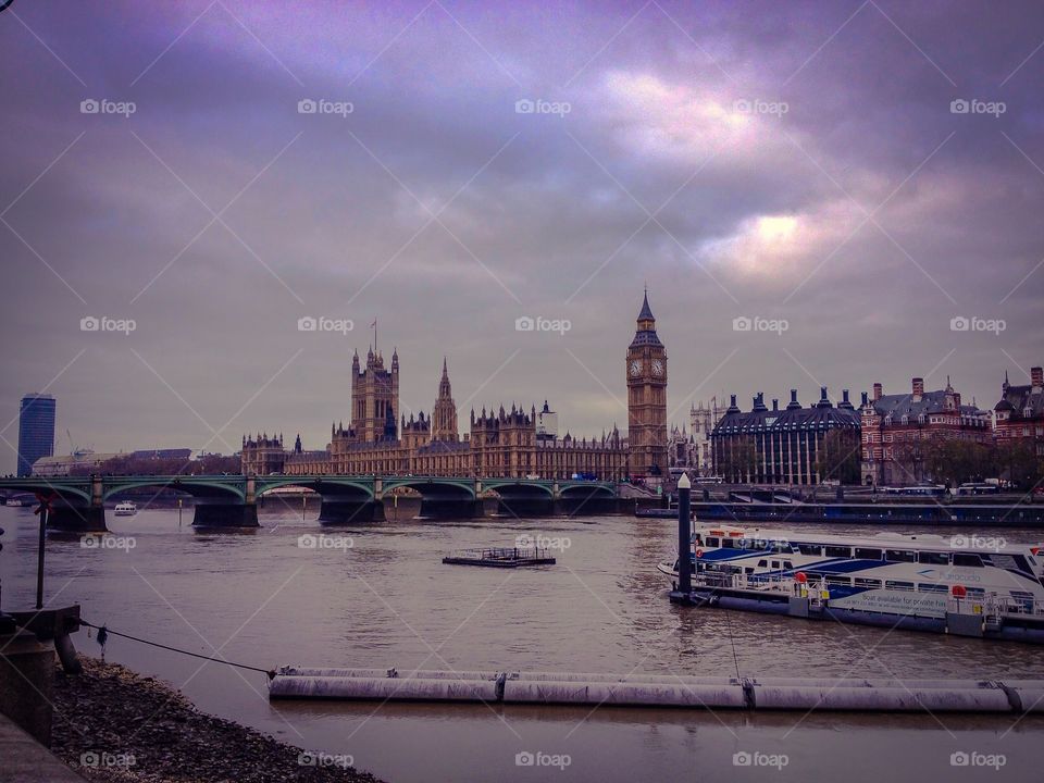 View of Westminster bridge, england, london