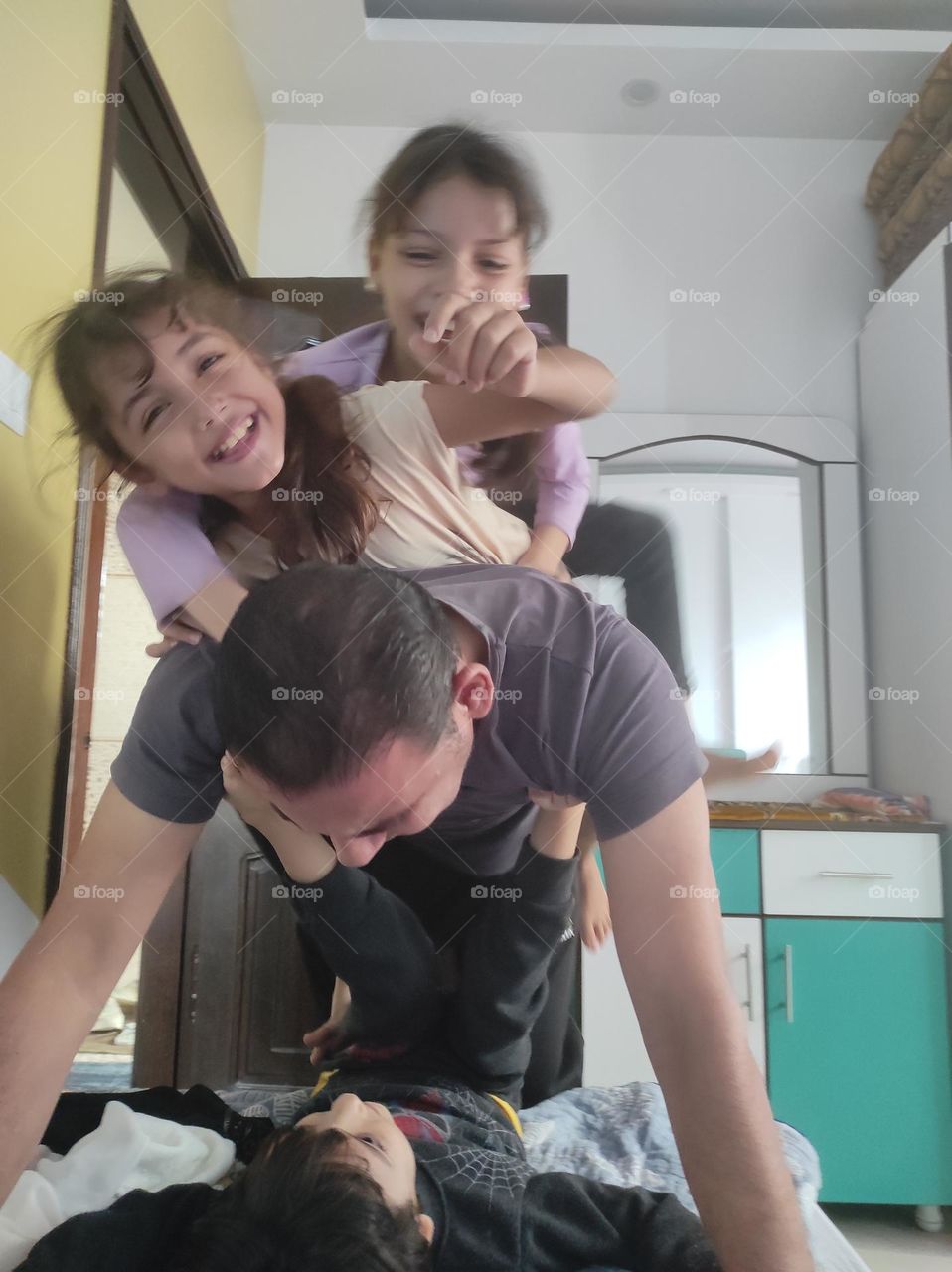 Playing with children is a beautiful thing