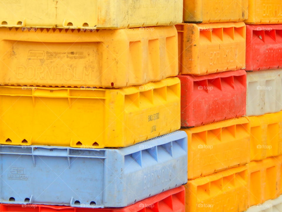 Colorful boxes for fishes