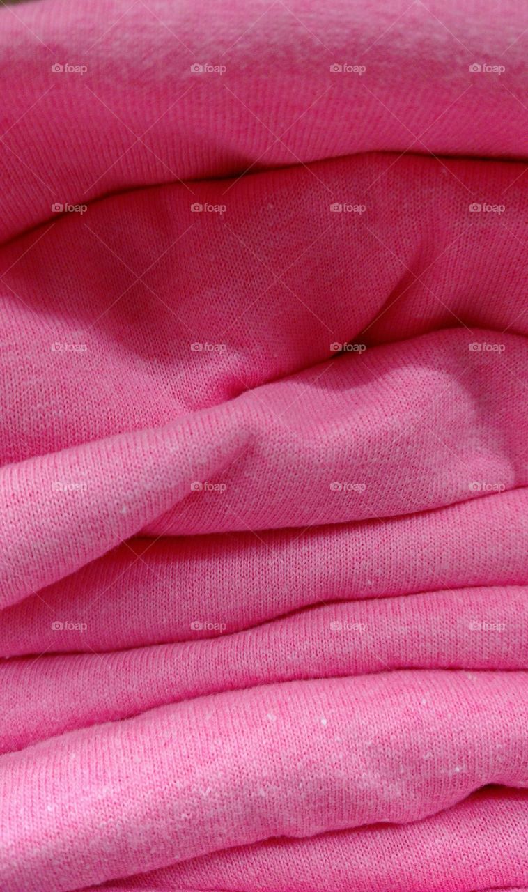 Stack of Pink blanket