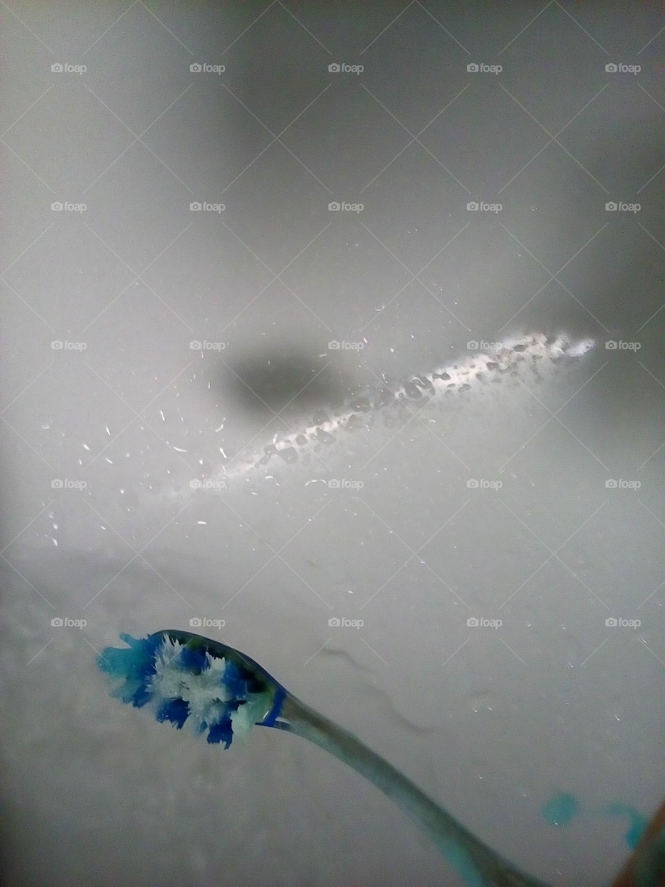 Toothbrush - Water Close-Up
