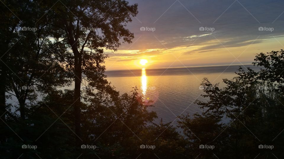 Lake Erie Sunset. Lake Erie Sunset from my backyard 