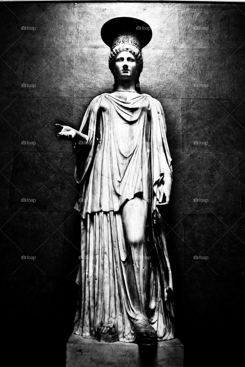 Marble Statue, British Museum, London, England. 