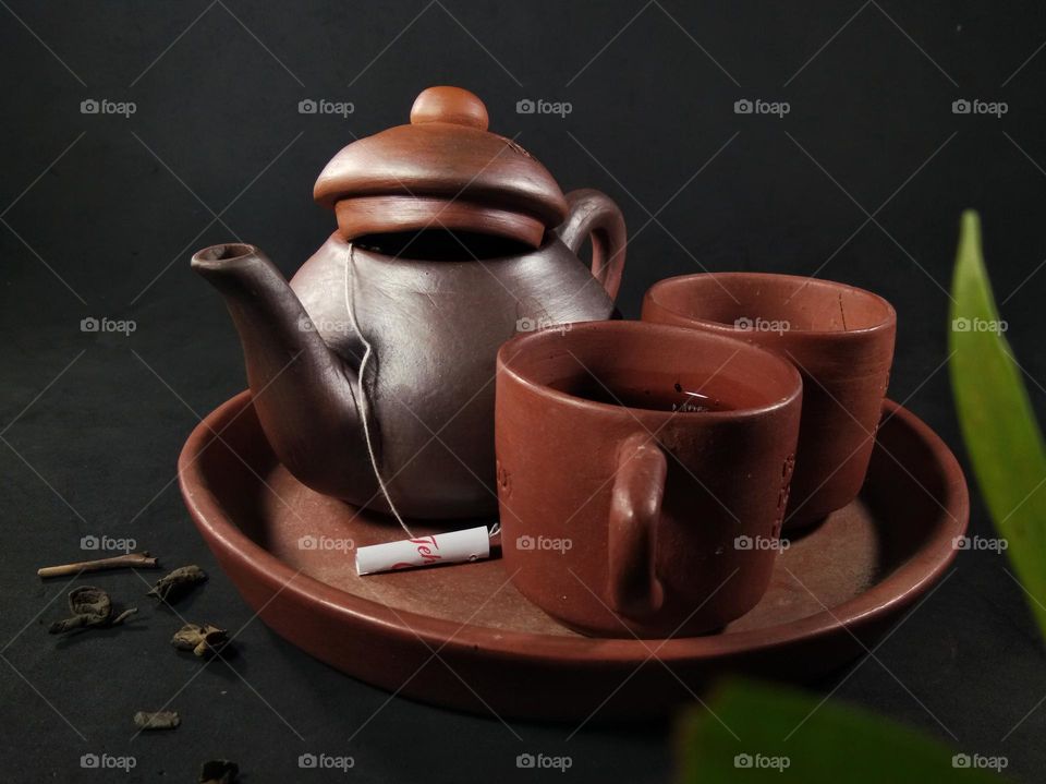 teaset,  closeup