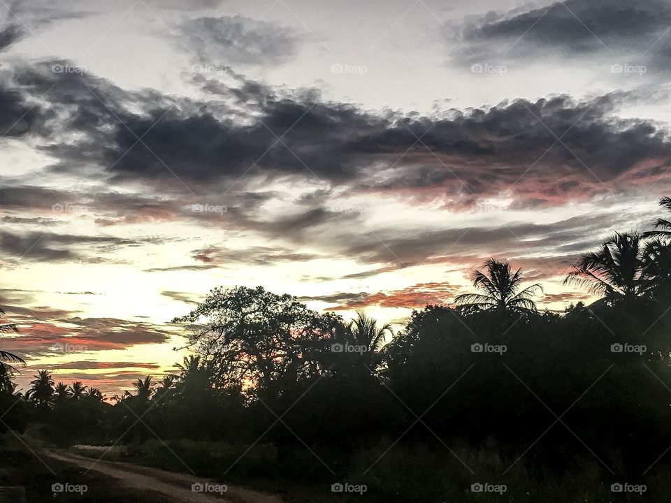 Sunset from my backyard! A beautiful mix of colors.